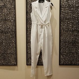 Off-white jumper with wrap top